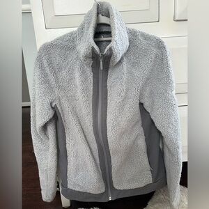 Grey North face fleece size small